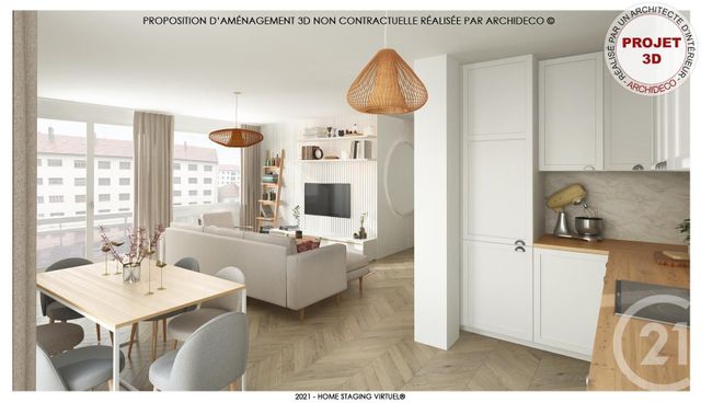 Appartement T3 à vendre - 3 pièces - 72.95 m2 - ANNEMASSE - 74 - RHONE-ALPES - Century 21 Agence Du Lac